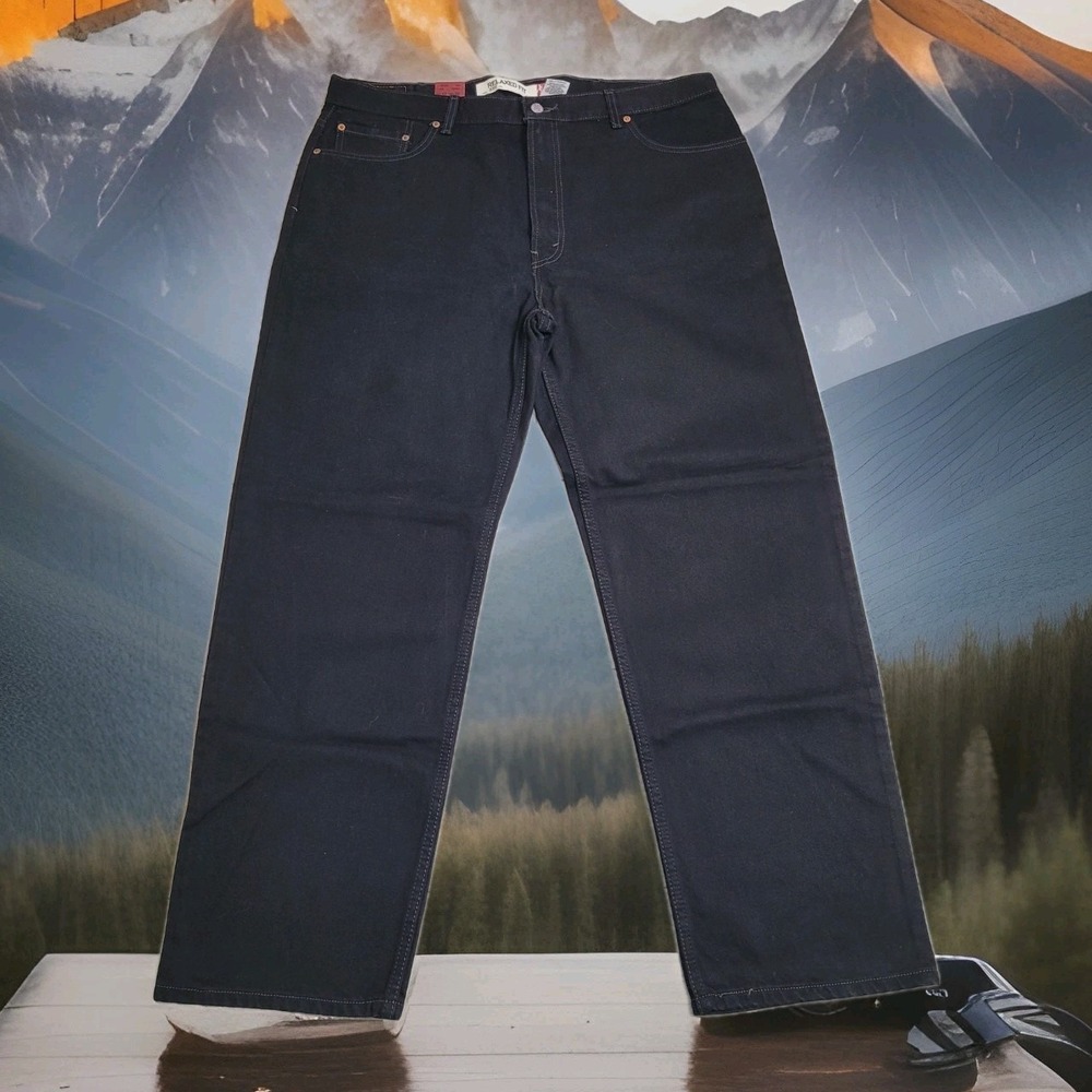 NWT Vintage Levi's 550 Jeans Mens 42x32 Black Deadstock 2008 Relaxed Tapered Y2K